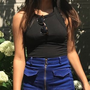 Black Halter tank top